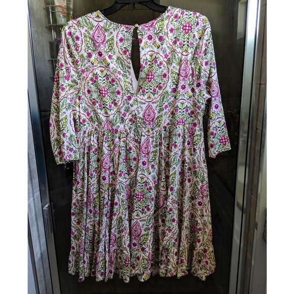 Torrid Ivory Floral Challis Skater Dress - Picture 6 of 8